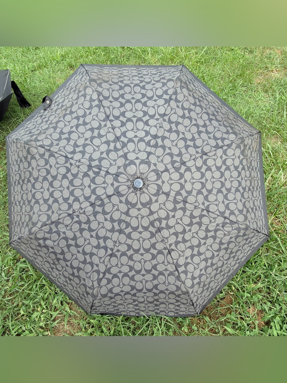 Coach Mini Signature Umbrella Graphite - Picture 10 of 16